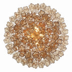Addis Lighting Group Addis 20 Light 31in Crystal Waterfall Chandelier Aged Brass - Cyran Lamps