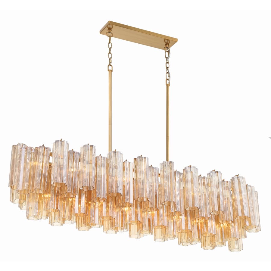 Addis Linear Crystal Chandelier 14 Light 52in - Cyran Lamps