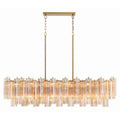 Addis Linear Crystal Chandelier 14 Light 52in - Cyran Lamps
