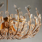 Adela Glass Petal 6 Light Chandelier - Cyran Lamps