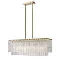 Aimee Linear Glass Chandelier - Cyran Lamps