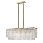 Aimee Linear Glass Chandelier - Cyran Lamps