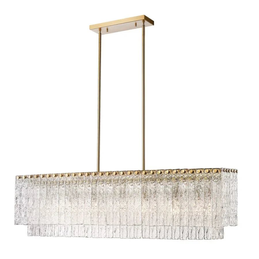 Aimee Linear Glass Chandelier - Cyran Lamps