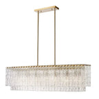 Aimee Linear Glass Chandelier - Cyran Lamps
