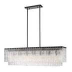 Aimee Linear Glass Chandelier - Cyran Lamps