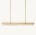 Akachon Rectangular Chandelier 54" - Cyran Lamps