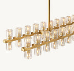 Akachon Rectangular Chandelier 54" - Cyran Lamps