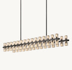 Akachon Rectangular Chandelier 54" - Cyran Lamps