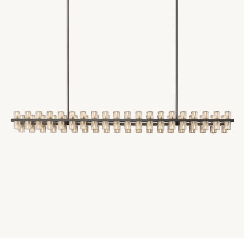 Akachon Rectangular Chandelier 72" - Cyran Lamps