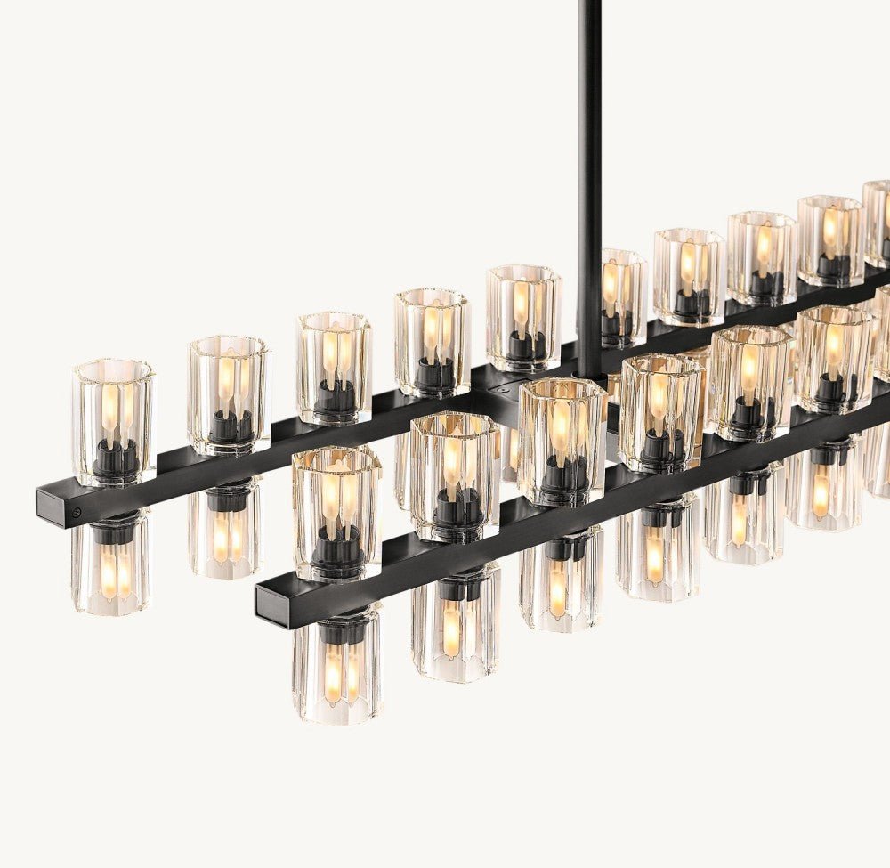 Akachon Rectangular Chandelier 72" - Cyran Lamps