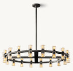 Akachon Round Chandelier 36" - Cyran Lamps