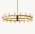 Akachon Round Chandelier 36" - Cyran Lamps