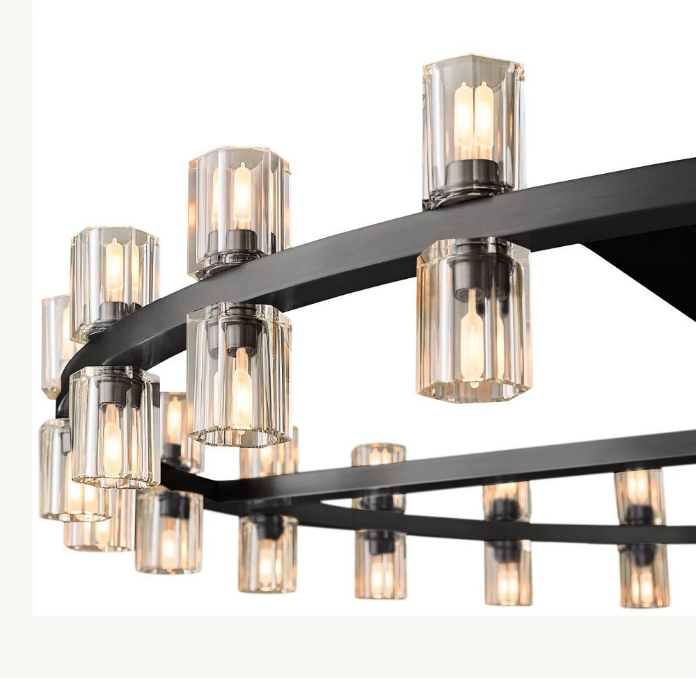 Akachon Round Chandelier 36" - Cyran Lamps