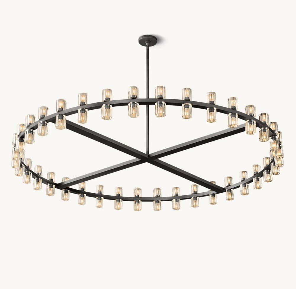 Akachon Round Chandelier 60" - Cyran Lamps