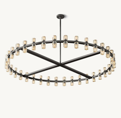 Akachon Round Chandelier 60" - Cyran Lamps