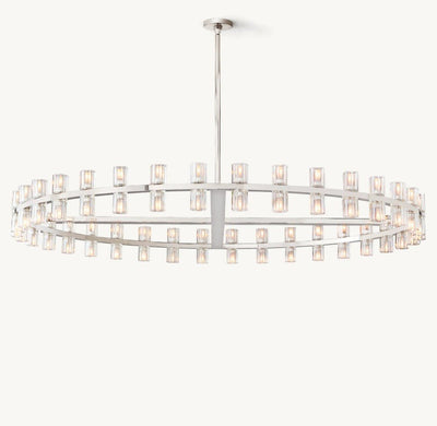 Akachon Round Chandelier 60" - Cyran Lamps