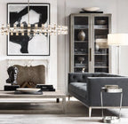 Akachon Round Chandelier 60" - Cyran Lamps