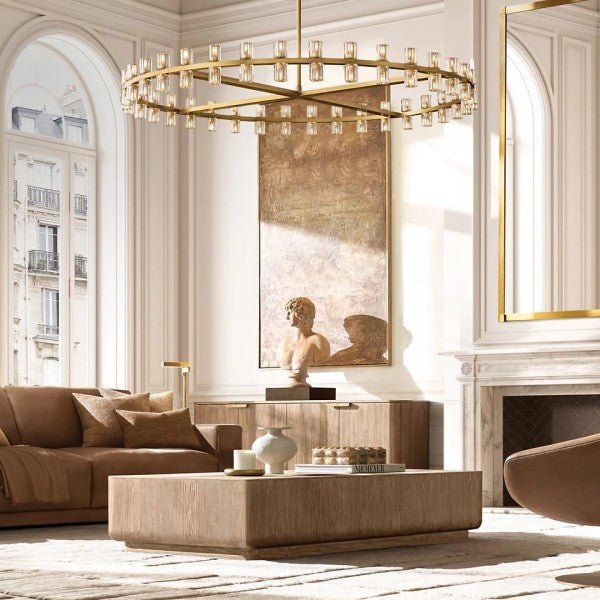 Akachon Round Chandelier 60" - Cyran Lamps