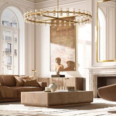 Akachon Round Chandelier 60" - Cyran Lamps