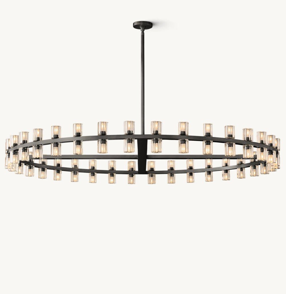 Akachon Round Chandelier 60" - Cyran Lamps