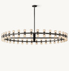 Akachon Round Chandelier 60" - Cyran Lamps
