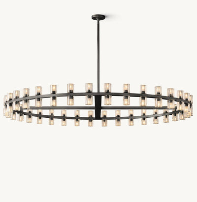 Akachon Round Chandelier 60" - Cyran Lamps