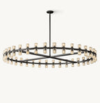 Akachon Round Chandelier 60" - Cyran Lamps