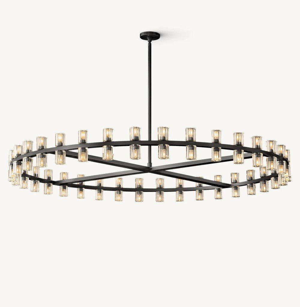 Akachon Round Chandelier 60" - Cyran Lamps