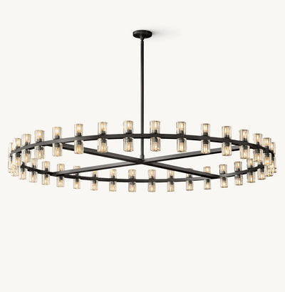 Akachon Round Chandelier 60" - Cyran Lamps
