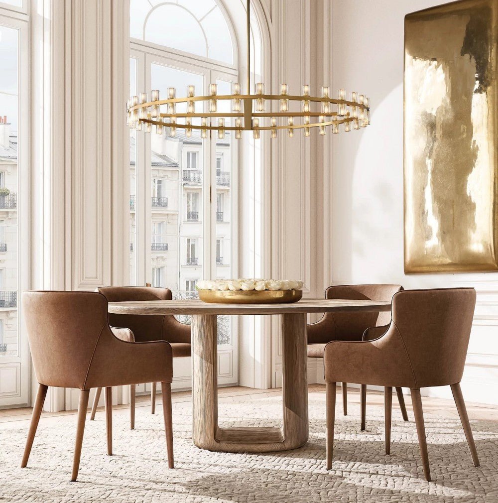 Akachon Round Chandelier 60" - Cyran Lamps