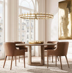 Akachon Round Chandelier 60" - Cyran Lamps