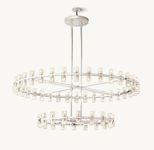 Akachon Round Two - Tier Chandelier 60" - Cyran Lamps