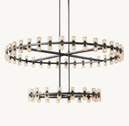 Akachon Round Two - Tier Chandelier 60" - Cyran Lamps