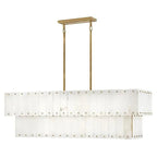 Alabaster Rancho 2 - Tier Linear Chandelier - Cyran Lamps