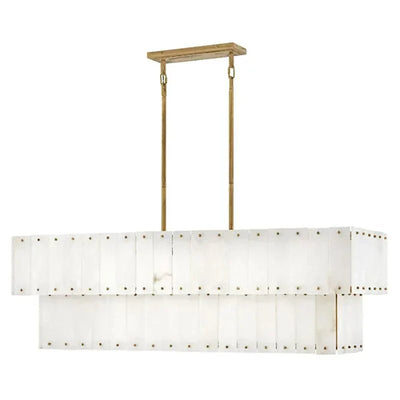 Alabaster Rancho 2 - Tier Linear Chandelier - Cyran Lamps