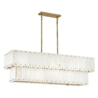 Alabaster Rancho 2 - Tier Linear Chandelier - Cyran Lamps