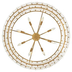 Alabaster Rancho 2 - Tier Round Chandelier (34.25"D) - Cyran Lamps