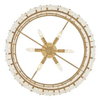 Alabaster Rancho 2 - Tier Round Chandelier (Middle) - Cyran Lamps