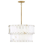 Alabaster Rancho 2 - Tier Round Chandelier (Middle) - Cyran Lamps