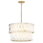Alabaster Rancho 2 - Tier Round Chandelier (Middle) - Cyran Lamps