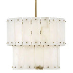 Alabaster Rancho 2 - Tier Round Chandelier (Middle) - Cyran Lamps
