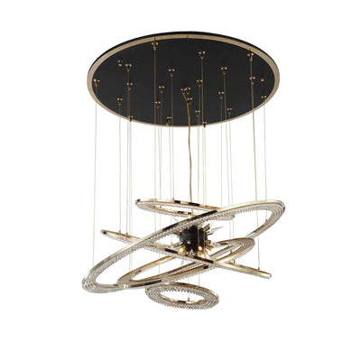 Aleron Crystal Ring Sputnik Chandelier - 35"w x 37"hCyranlamps