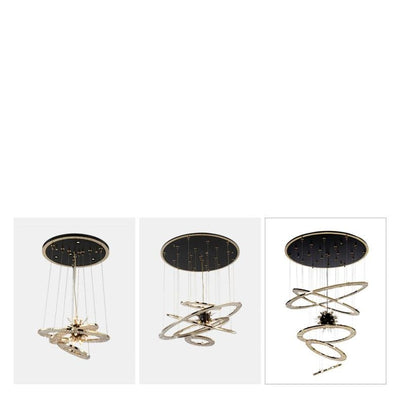 Aleron Crystal Ring Sputnik Chandelier - 24"w x 26"hCyranlamps