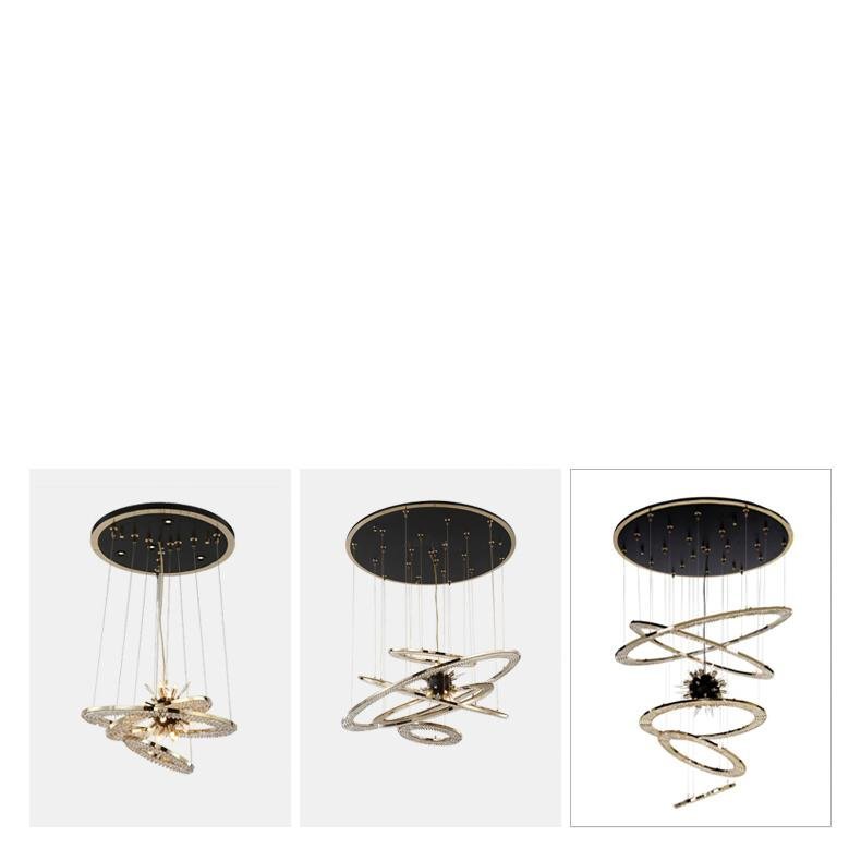 Aleron Crystal Ring Sputnik Chandelier - 24"w x 26"hCyranlamps