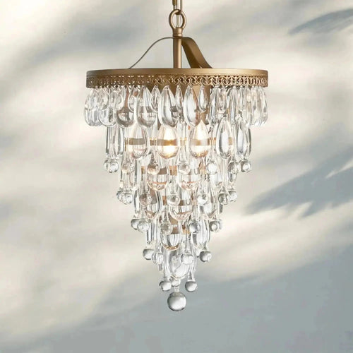Anabelle Round Chandelier 17''23''H - Cyran Lamps