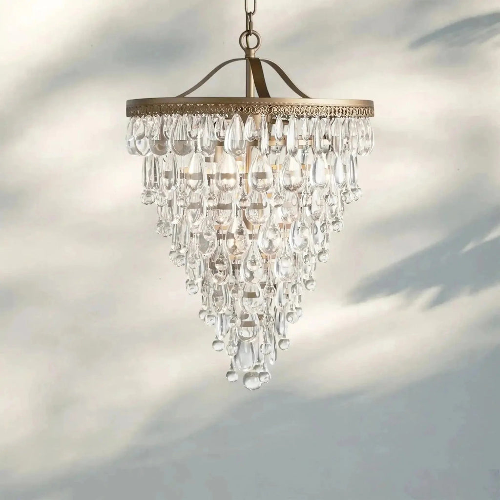 Anabelle Round Chandelier 17''23''H - Cyran Lamps