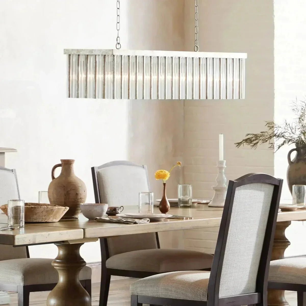 Andalucian Rectangular Chandelier 48'' 56'' - Cyran Lamps