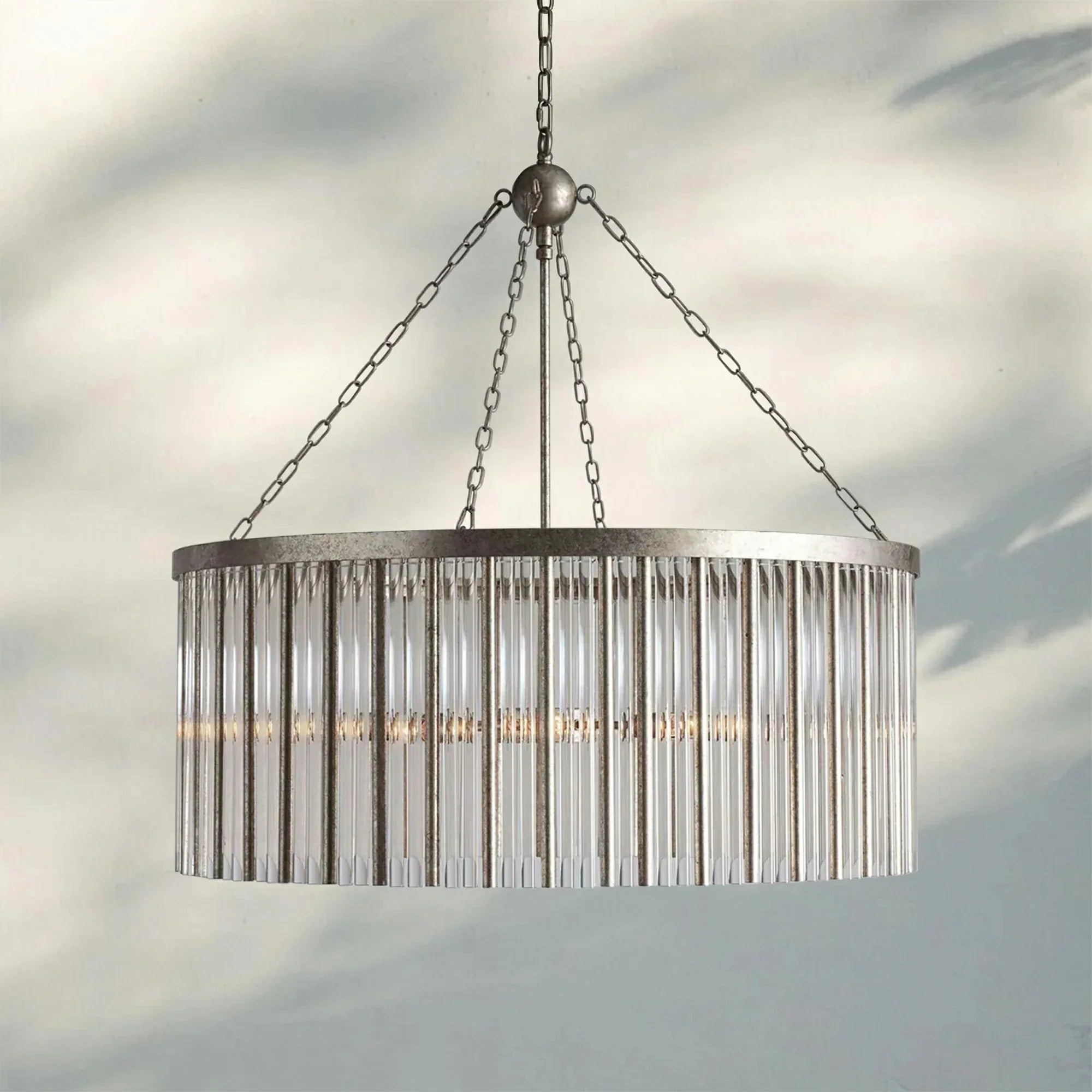 Andalucian Round Chandelier 24"35" - Cyran Lamps
