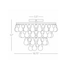 Anqeer Waterdrop Flushmount 17" - Cyran Lamps