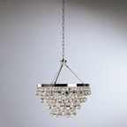 Anqeer Waterdrop Round Chandelier 21" - Cyran Lamps